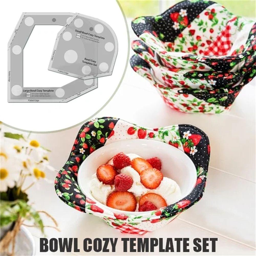 Lanfy Bowl Cozy template Acrylic Relaxing Reusable Mudah Digunakan Jahitan template