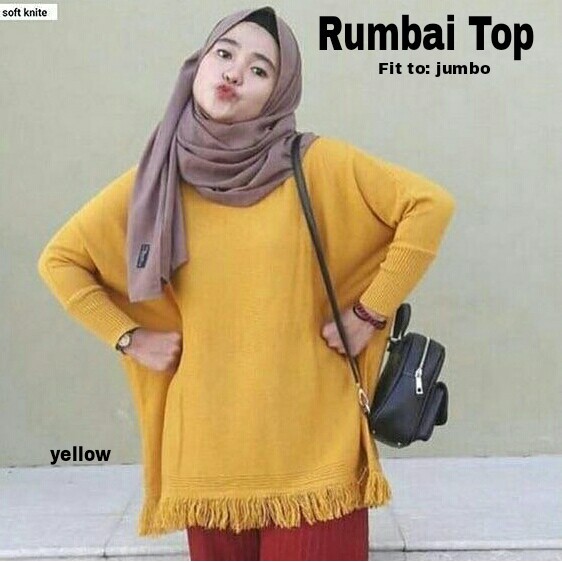 [Rumbai Top Varian Warna RO] Blouse Wanita Rajut Varian Warna