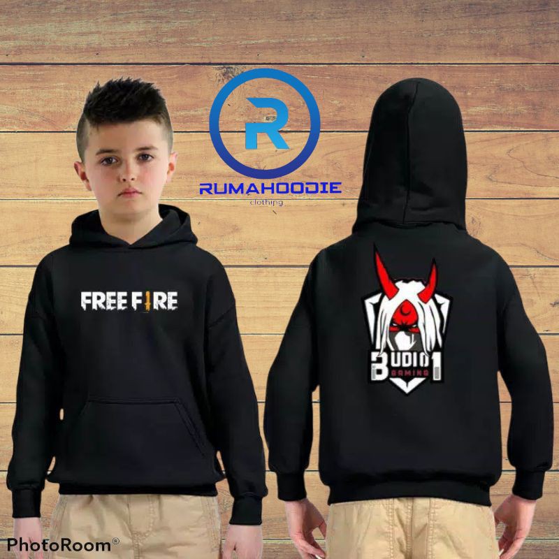 Jaket free fire anak hoodie anak free fire budi01 gaming sweater anak laki laki 5-12tahun