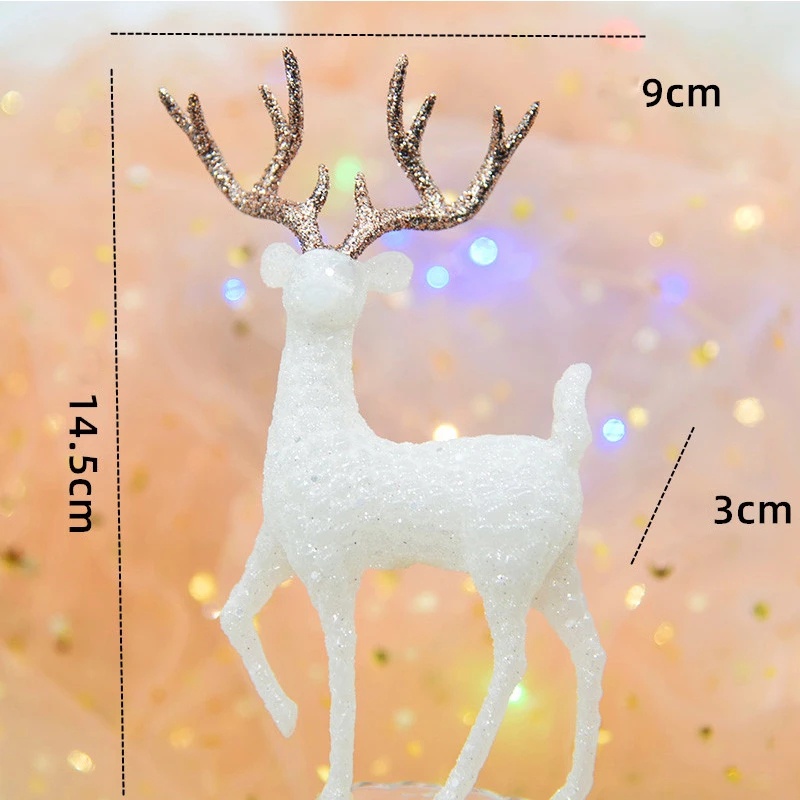 Ornamen Patung Rusa Kristal Gaya Elegan Untuk Dekorasi Natal / Hadiah Ulang Tahun