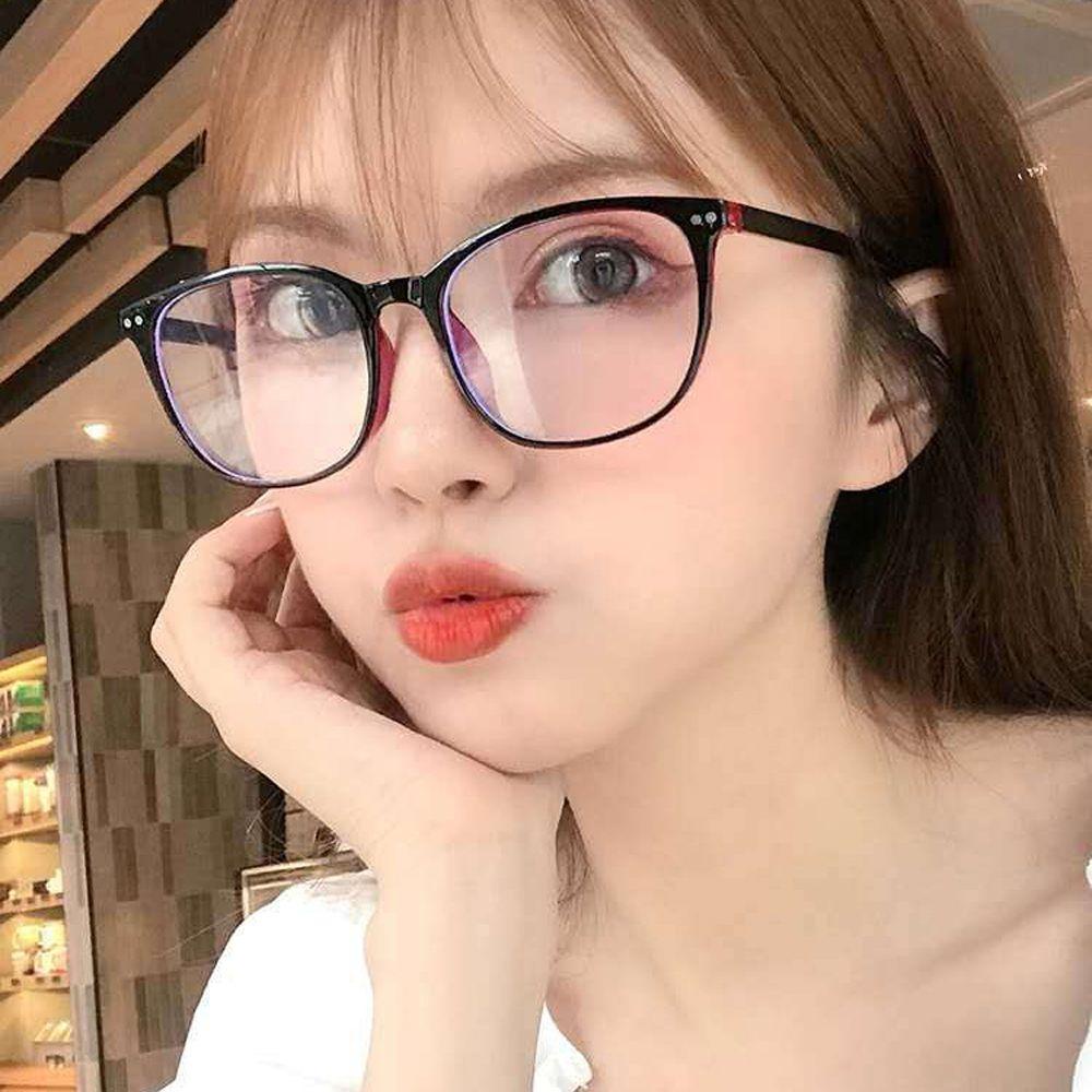 Mxbeauty Kacamata Bingkai Persegi Korean Transparan Fashion Vintage Square Eyewear