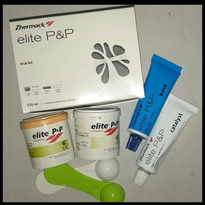 Trial Kit Zhermack Double Impression Putty Light Body Elite P&P Dental