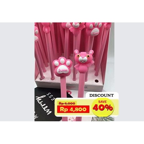 

Pulpen Gel Pink Panther Sofun 0.5 Mm