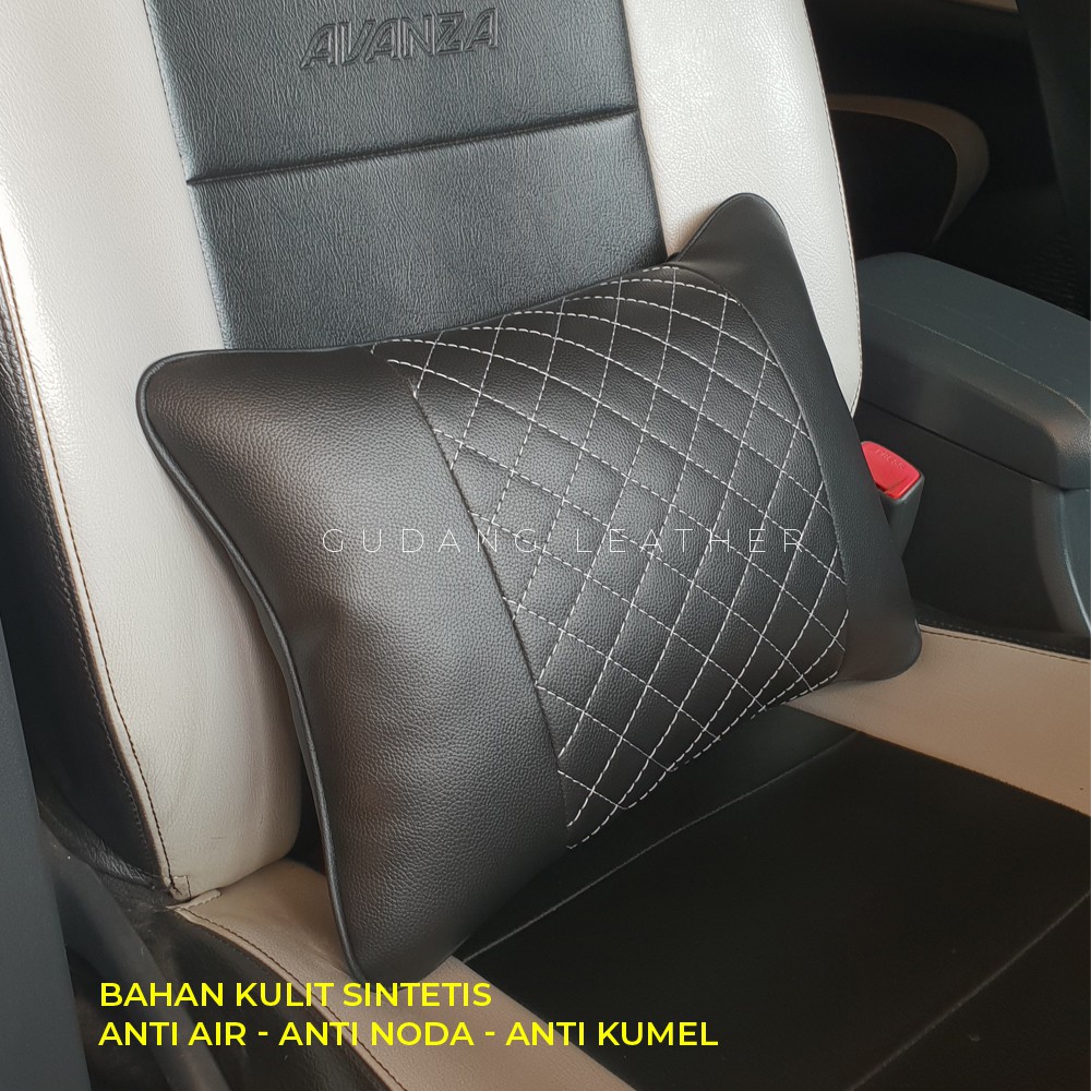 Bantal Sandaran Jok Mobil Putih Biru