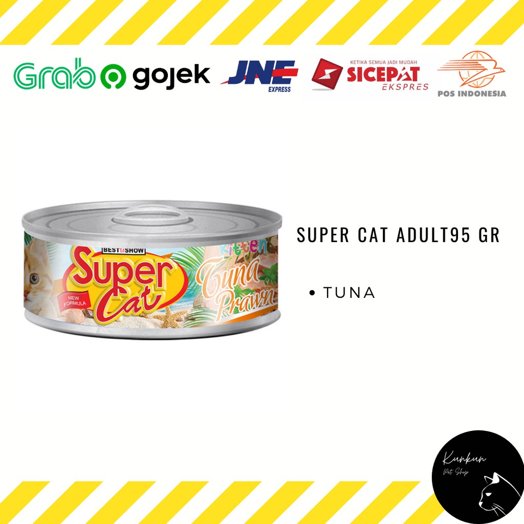 SUPER CAT ADULT 95GR - TUNA (WET CAT FOOD)