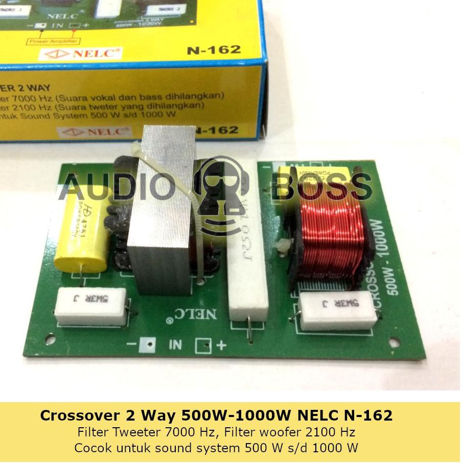 First Update!!! Crossover Pasif 2 Way 500 - 1 Watt NELC N-162 N W - 1000W Tweeter Dan Woofer