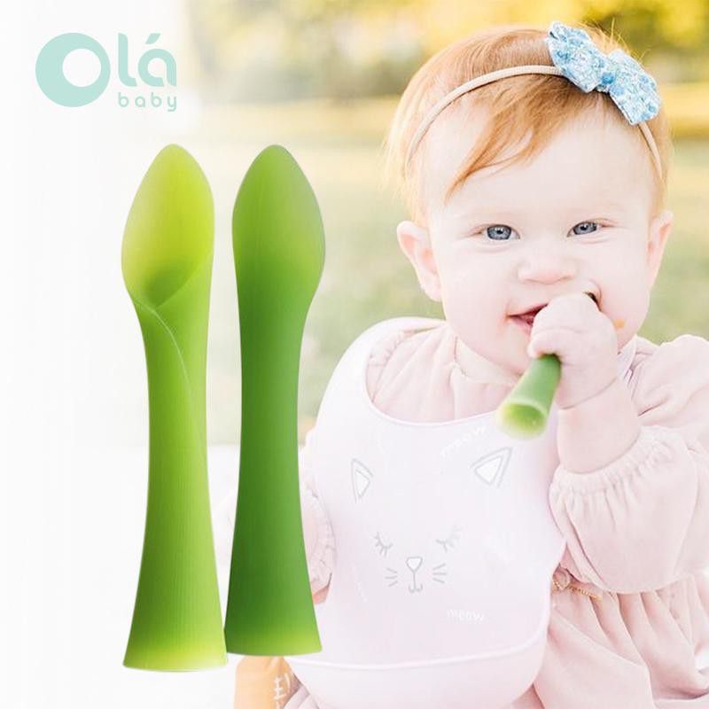 Ola baby - Silicone Feeding Spoon &amp; Training Spoon - Sendok silicone Olababy