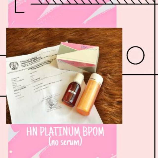 Krim wajah HN PLATINUM bpom original | tanpa serum