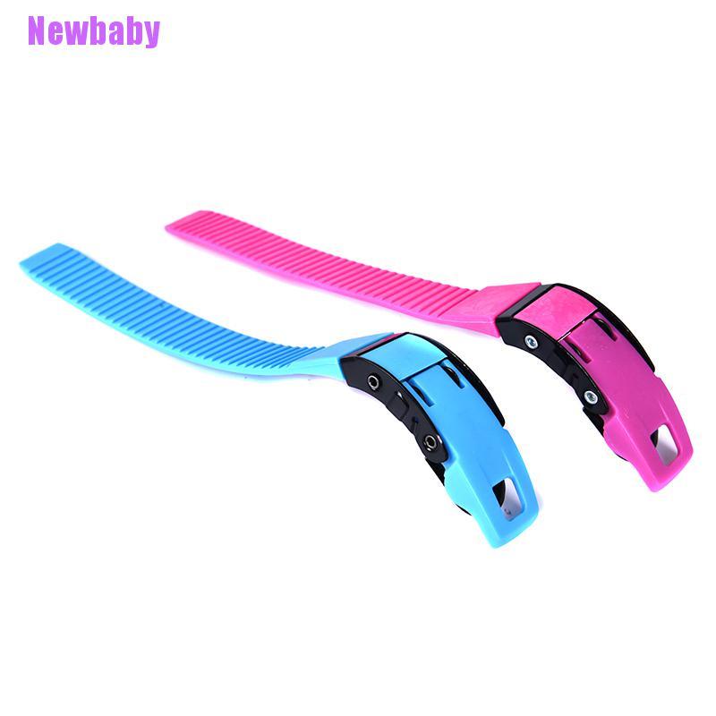 (Newbaby) 1pc Strap Buckle Dengan Sekrup + Mur Untuk Inline Skate