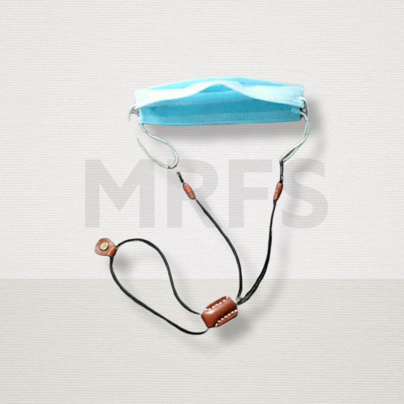 Tali Gantungan Masker Kulit Asli / Tali Pengait Masker / Tali Masker Hijab