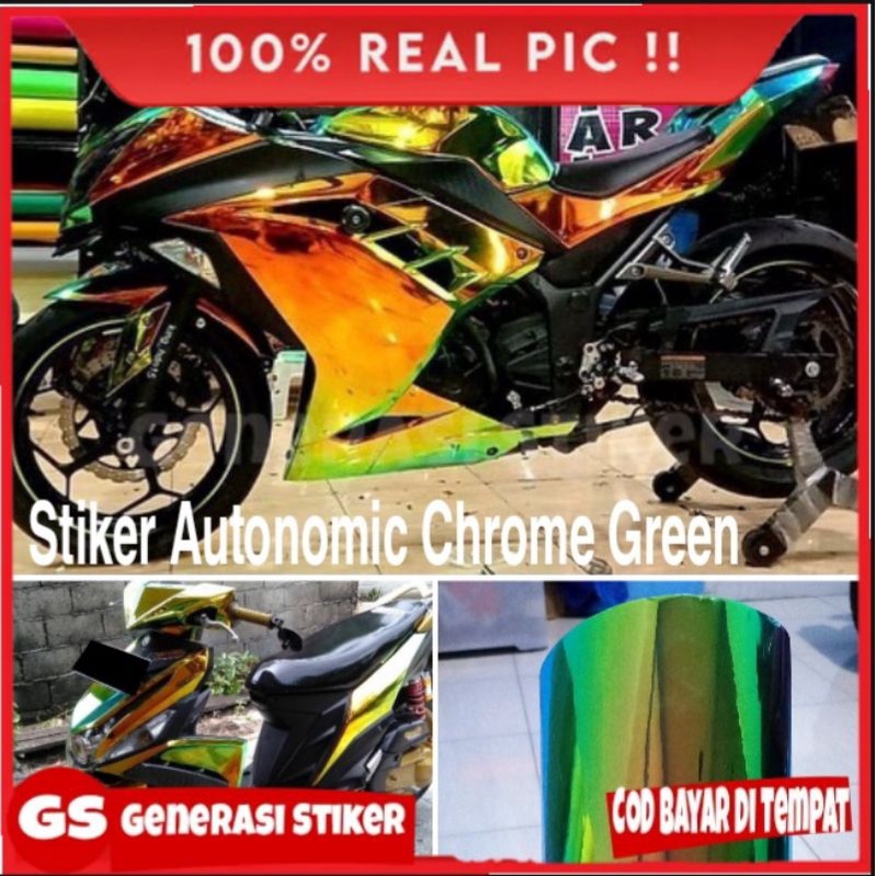Stiker Skotlet Bunglon Chrome Mirror Sticker Skotlet Motor Bunglon