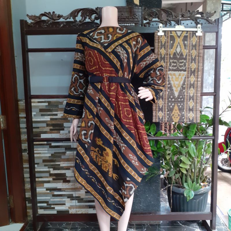 dress zoya tenun jepara baju tenun jepara DT115