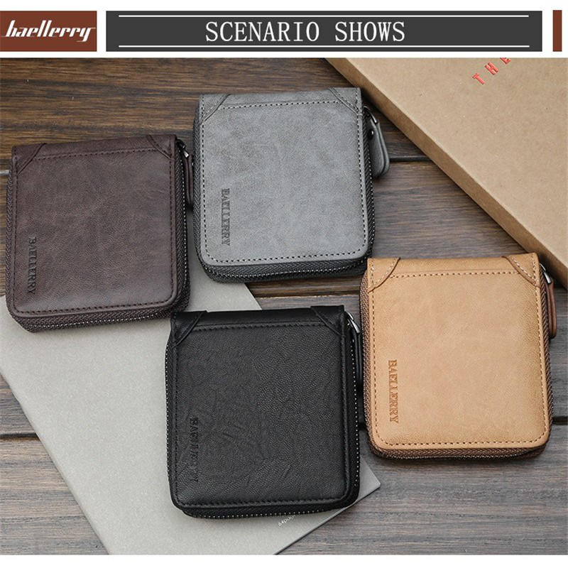 BAELLERRY D9250 Dompet Pria Bahan Kulit PU Leather Premium WATCHKITE WKOS