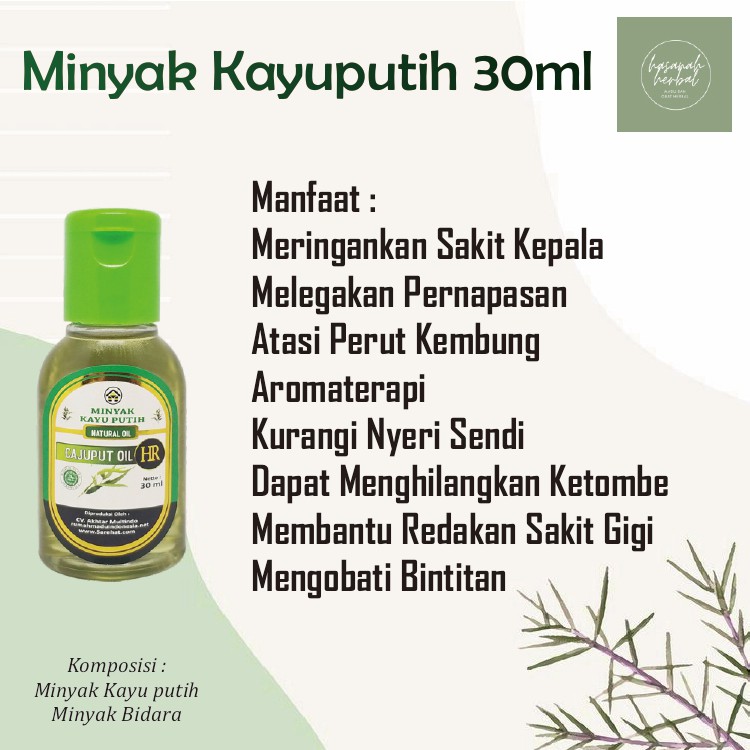 Minyak Kayuputih Plus Minyak Bidara 30ml Shopee Indonesia