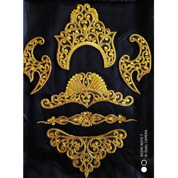 Siger bordir tari mewah full payet