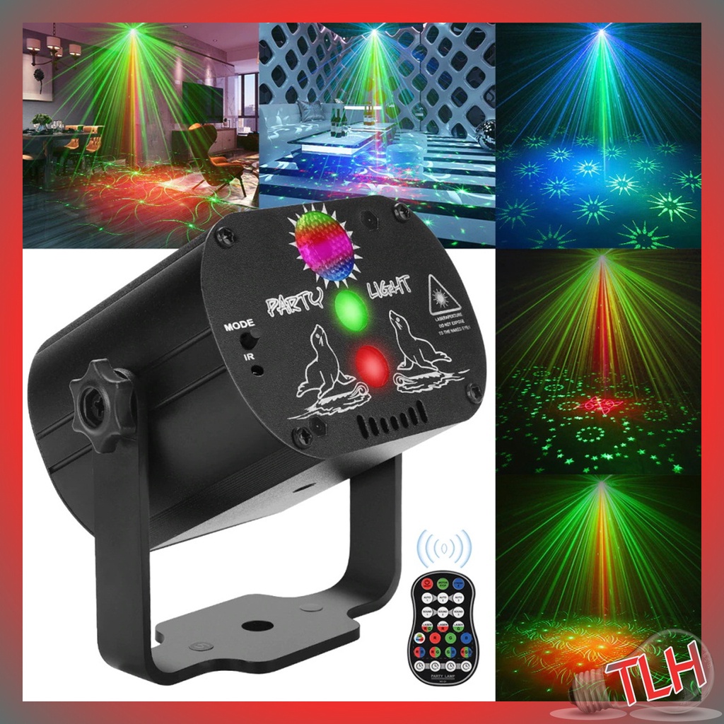 LAMPU DISCO PANGGUNG HIAS PROYEKTOR LED DEKORASI DISKOTIK CAFE KAMAR - DISKO USB 60 POLA
