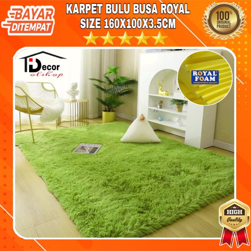 Karpet bulu empuk uk 160x100x3,5cm