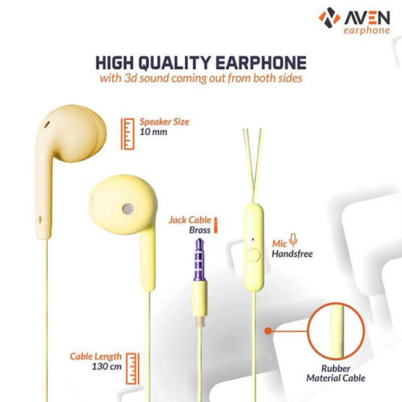 Handsfree Headset Stereo Macaron U19 Earphone Super bass Color