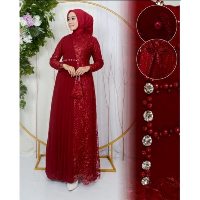 COD GAMIS TERBARU CAMILA DRES BROKAT FULL / GAMIS SUPER MEWAH // GAMIS PESTA BROKAT // GAMIS KONDANG