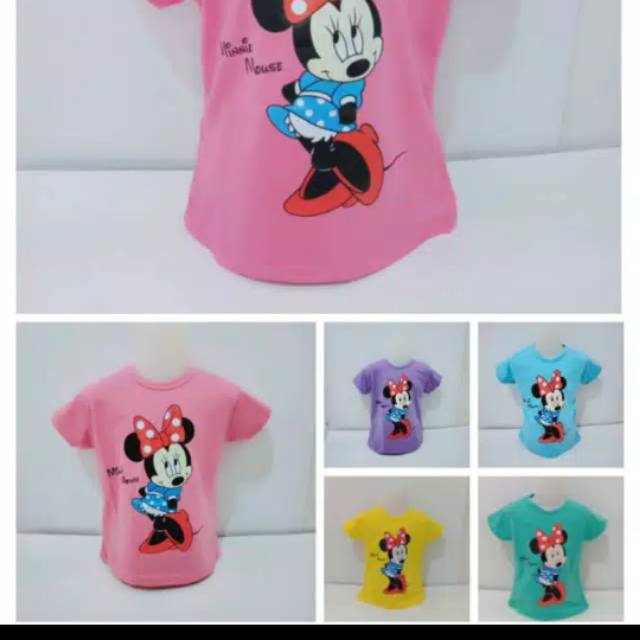 MINNIE MOUSE / KAOS MINNIE MOUSE /KAOS ANAK /KAOS ANAK MURAH /BISA COD / GROSIR
