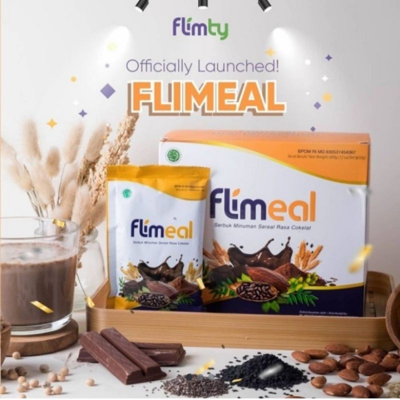 

ORIGINAL PRODUKFLIMEAL MINUMAN SEREAL PENGGANTI MAKAN Rasa Coklat - 1 BOX isi 12 Sachet