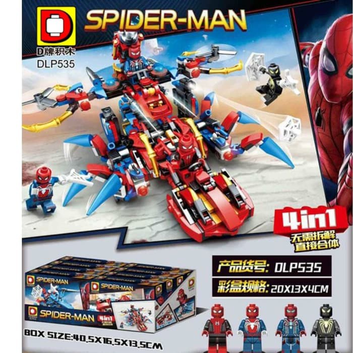DLP  - MINIFIGURE -  SPIDERMAN 4IN1
