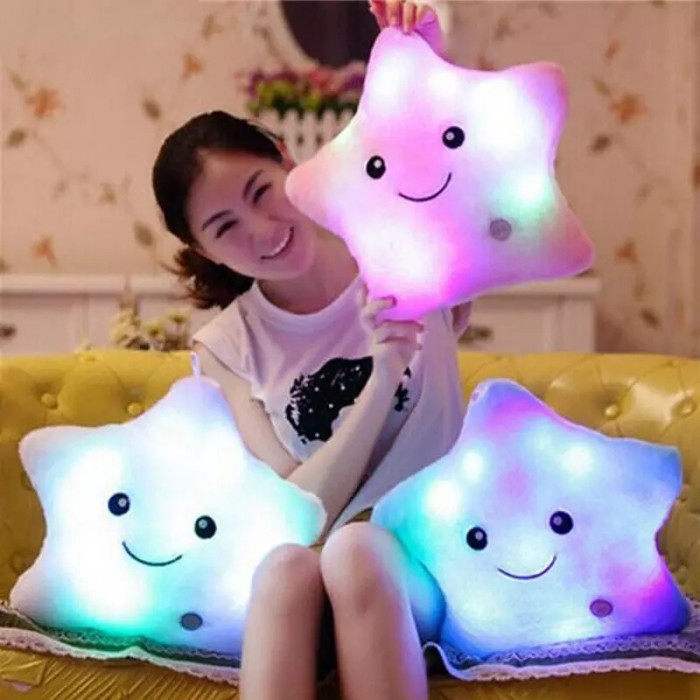 MOMBABY1 Kado Mainan Anak Boneka Bintang Bisa Menyala / Boneka Bintang LED