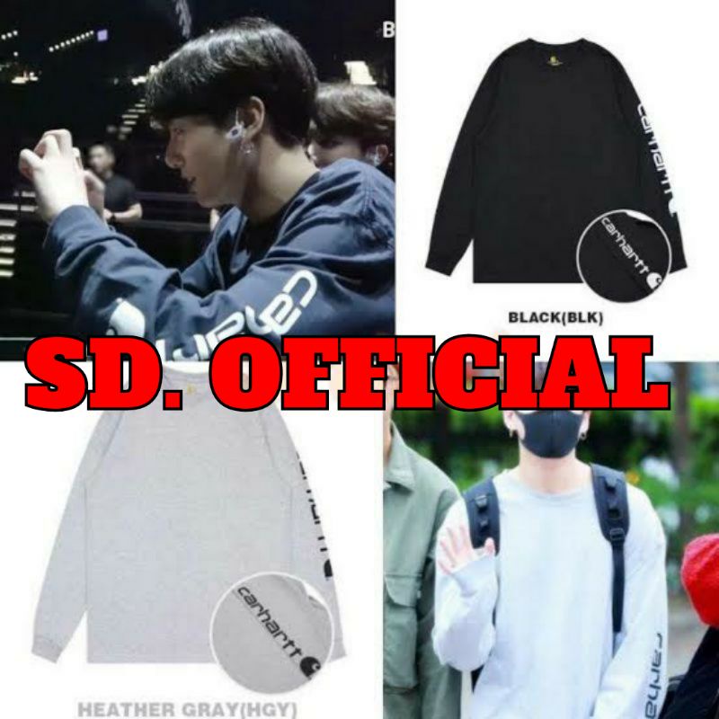 Kaos BTS JUNGKOOK Lengan Panjang C. A. R. H. A. R. T. T