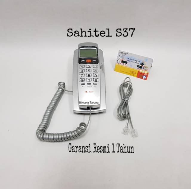 Telepon Kabel Sahitel S-37 Pesawat Telepon Sahitel S37 (Silver)