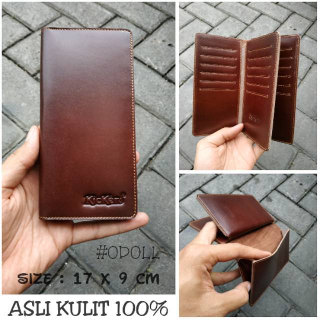 Dompet Panjang Pria Kulit Asli Sapi - Dompet Pria Elegan