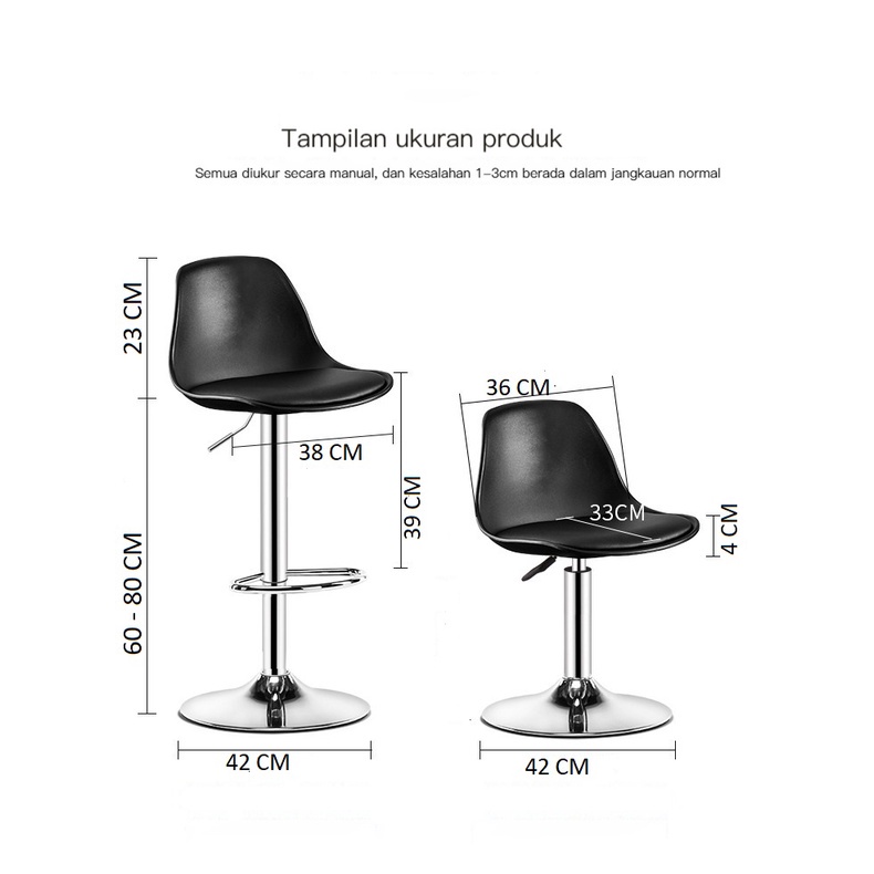 Kursi Bar Kursi Cafe Barstool Hidrolik Tipe KB-243