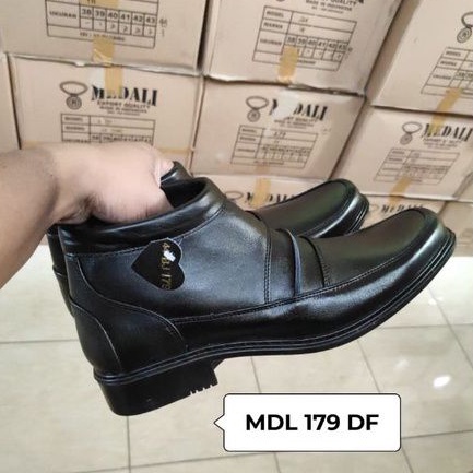 Sepatu kulit pria PDH boots polri TNI security guard PNS sepatu Kerja formal Tampil lebih keren