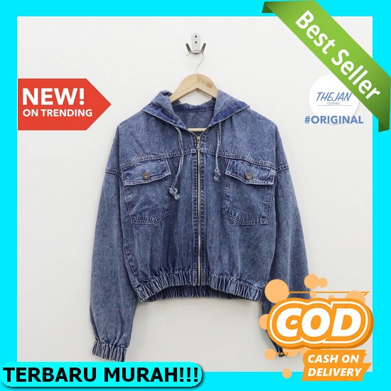 Jaket Jeans Import Oversize Terbaru Dewasa Ripped Oversize Crop Tebal Jaket Jins Jumbo Jaket Levis S