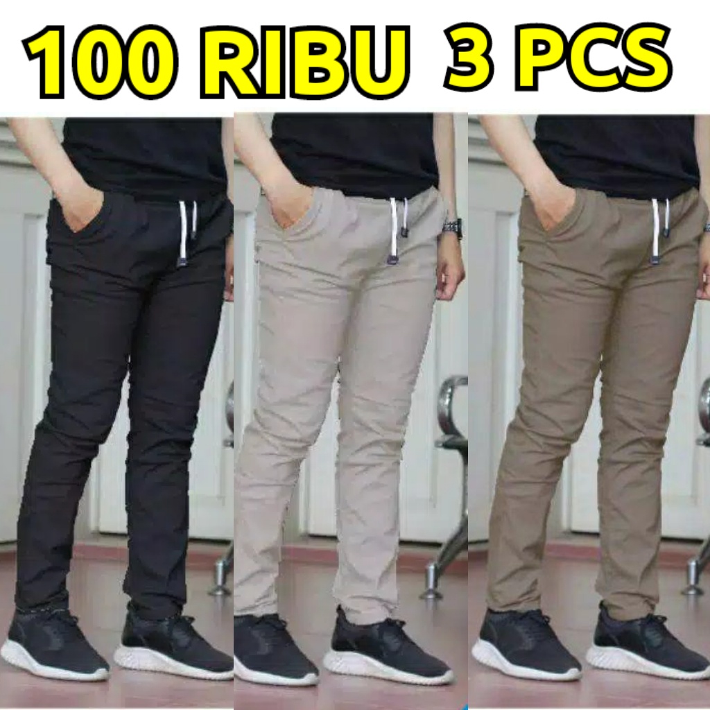 FREE ONGKIR PROMO 100RIBU DAPAT 3PCS CELANA CHINO PANJANG POLOS PINGGANG RIB CELANA CHINO PANJANG CELANA CHINOS PANJANG CELANA CHINOS CHINOS PANJANG CELANA PANJANG PINGGAN KARET CELANA PANJANG DEWASA CELANA PANJANG CHINO CELANA PANJANG TERLARIS CELANA