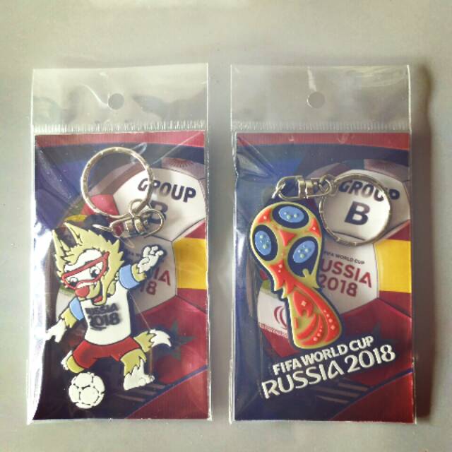 Paket Gantungan Kunci Karet Piala Dunia Kemasan Group B