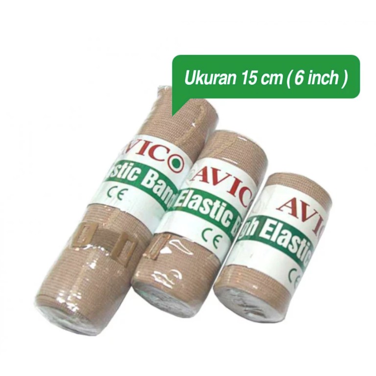 Avico Elastic Bandage - Perban Elastis Ukuran 15 cm