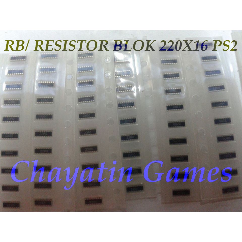 RB / RESISTOR BLOK 220X16 (PS2) DAN LAINNYA harga per 10pcs