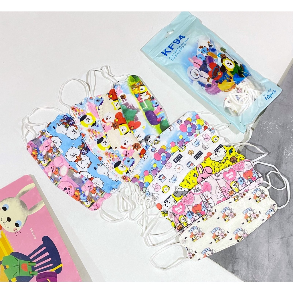 Termurah KF94 Kids Face Mask Masker KF94 Anak Masker BT21