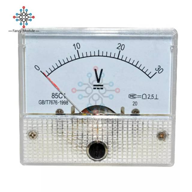 Panelmeter 0-50 V OG Volt Tegangan Panel Meter Voltmeter Gauge 85C1