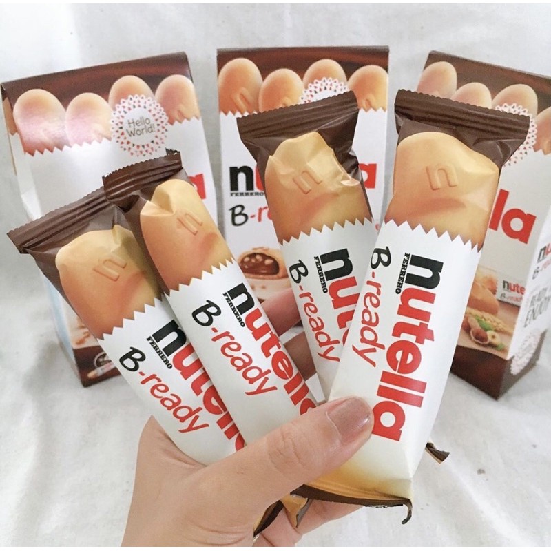 Nutella B ready chocolate crispy coklat renyah nikmat import arab saudi isi 6 dan isi 10