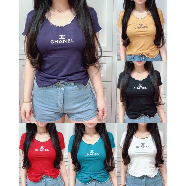 Kaos C Neci V-Neck | Baju Kaos Wanita | Maimon Grosir