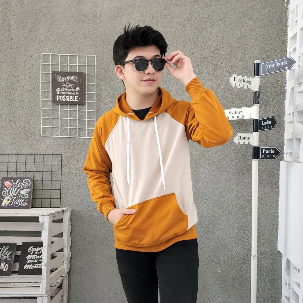 REGLAND Hoodie Sweater Oversize Pria Wanita Mix Colour Jacket Kekinian Fashion Casual OOTD Kece