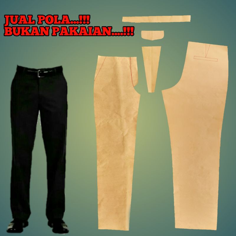 pola instan celana panjang pria