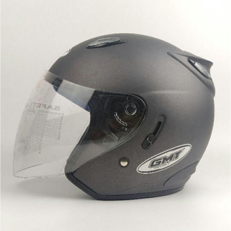 Helm Motor Half Face Double Visor GMT/Helm Centro /Helm SNI/Helm Pria Wanita Dewasa Original
