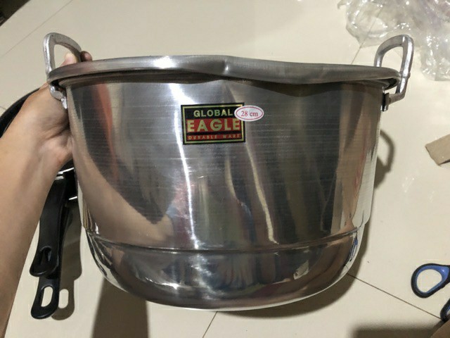 Muliya Tebal Dandang Dengan Sarangan 28 Cm /panci Kukus