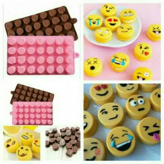 cetakan emoji silikon mold cutter fondant embosser Rolling modelling alas adonan paket dekorasi kue