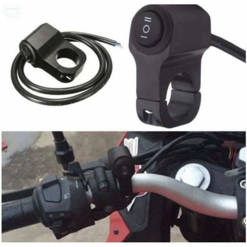 saklar swich lampu tembak tambahan on/off/on untuk distang motor