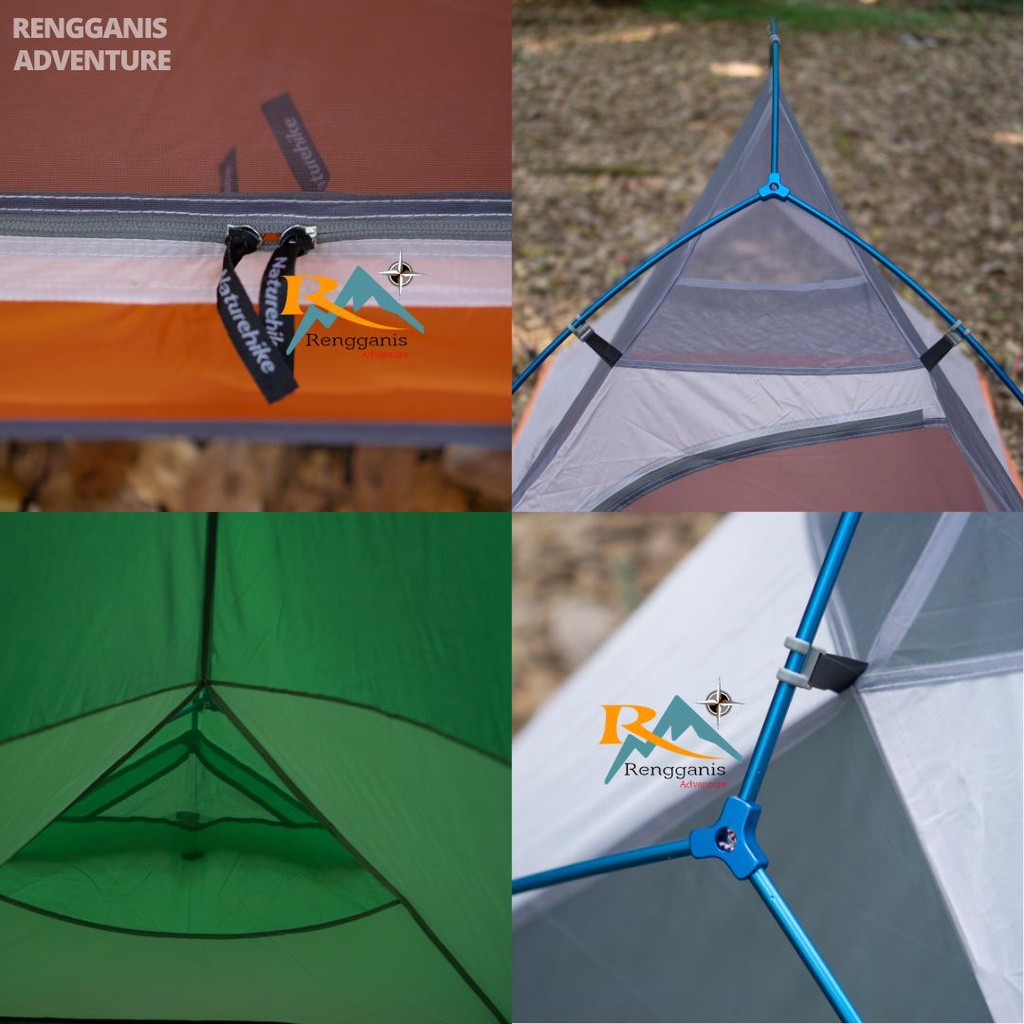 Tenda Camping NATUREHIKE CLOUD UP 2 - 3 Orang NH17T001-T 210T Uprage Versi