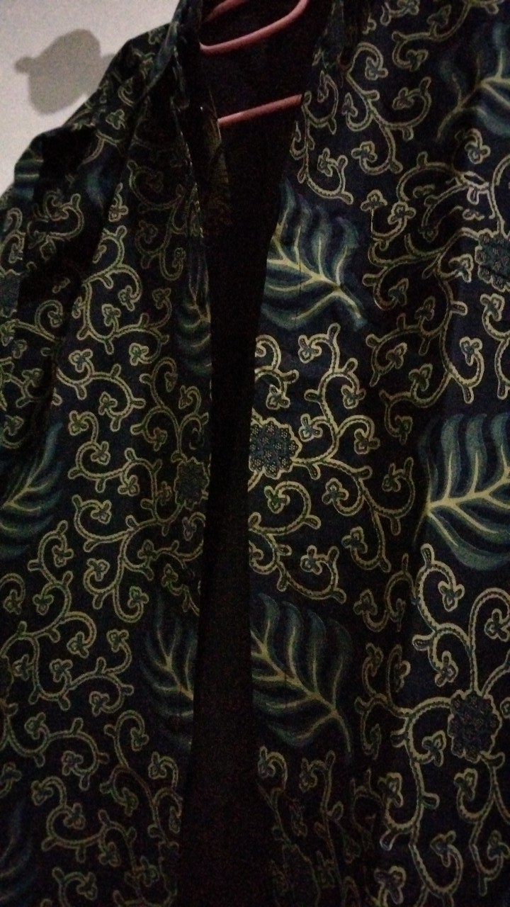 Kemeja Batik Ulu Kamulyan Navy Full Furing Katun Halus Sragenan Size M-xxl Asli Solo