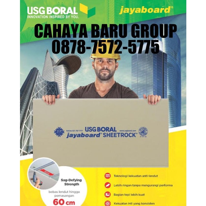 Gypsum Jaya Board 9 Mm